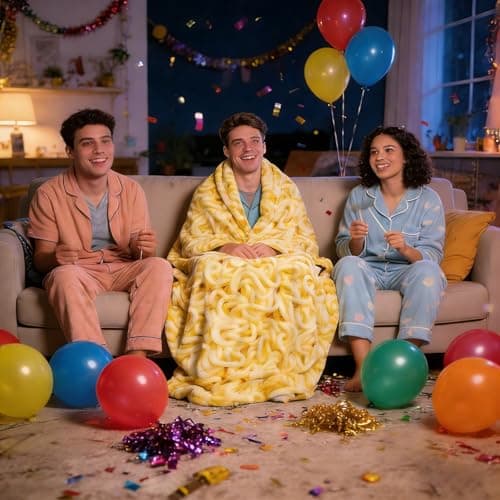 Sofevaim Ramen Noodles Blanket Realistic Food Blanket, Funny Birthday Gifts for Kids, Funny Throw Blanket for Couch Sofa Bed, Food Ramen Gifts 60" X 50" - Thumbnail 6