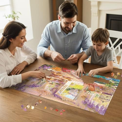 Garden Sunroom Retreat Puzzles for Adults 1000 Pieces,Impossible Hard Difficult Challenging Jigsaw Puzzles for Adults 1000 Pieces,Puzzle with Letters on Back,Recycled Paper Jigsaw Puzzle(27.6"x19.7") - Thumbnail 5