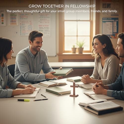 Daily Christian Bible Study Journal for Women & Men, 8.27x5.83” A5 Hardcover Prayer Notebook for Church, Sermon & Devotional Notes, PU Leather Cover with Elastic Band & Pen Loop. (Brown) - Thumbnail 5