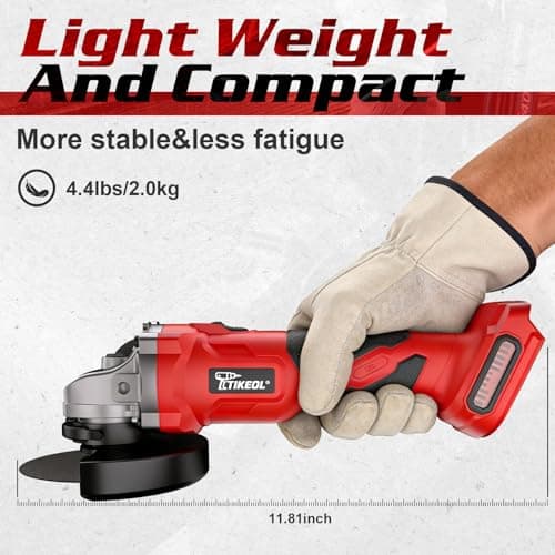 Brushless Cordless Angle Grinder 4-1/2 Inch, Compatible with Makita 18V Battery, 8000RPM Electric Cut-Off Tool for Metal Cutting Grinding Polishing (Tool Only) - Thumbnail 5