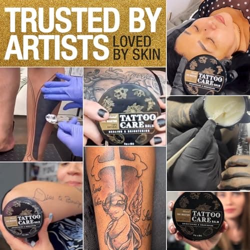 Ebanel Tattoo Balm 3oz, Premium Tattoo Aftercare Cream Brightener Ink Color Enhancing Butter Moisturizer with Herbal Essences and Essential Oils, All-Stage Tattoos Ointment After Care Kit Supplies - Thumbnail 5