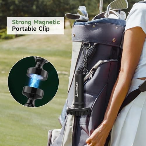 Pro Golf Club Cleaner Water Brush - White Elephant Gifts for Adults, Golf Bag Accessories Golf Gifts for Men Dad Father's Day, Magnetic Golf Club Brush Cleaner, Christmas Mens Gifts - Thumbnail 5