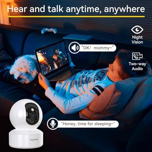 BoyKeep 2K Indoor Security Camera 5G/2.4GHz Wi-Fi Cameras for Baby/Elder/Dog/Pet Camera with Phone app, 2-Way Audio Baby Monitor Camera, Night Vision, Cloud & SD Card Storage - Thumbnail 5