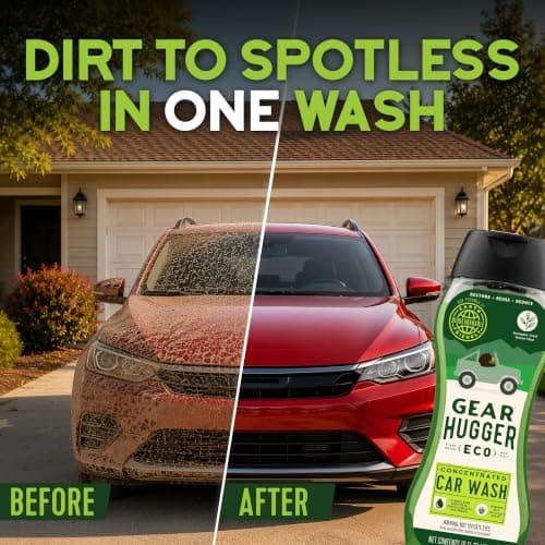 Gear Hugger Car Wash Soap (16 oz, Pack of 2) – Eco-Friendly Car Cleaner, Biodegradable Car Wash with Natural Saponins & Eucalyptus – Safe Car Soap for All Vehicle Surfaces - Thumbnail 3