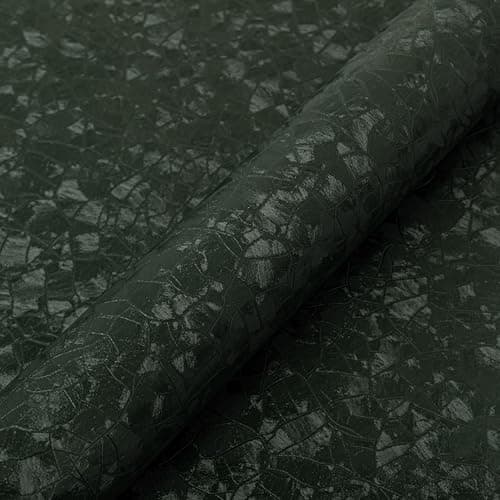 Abyssaly Dark Green Peel and Stick Wallpaper - Modern Textured Embossed Wall Paper - Removable Self Adhesive Vinyl Wrap Waterproof Contact Paper for Bathroom Bedroom Cabinet Home Decor 15.7" x 196.8" - Image 1