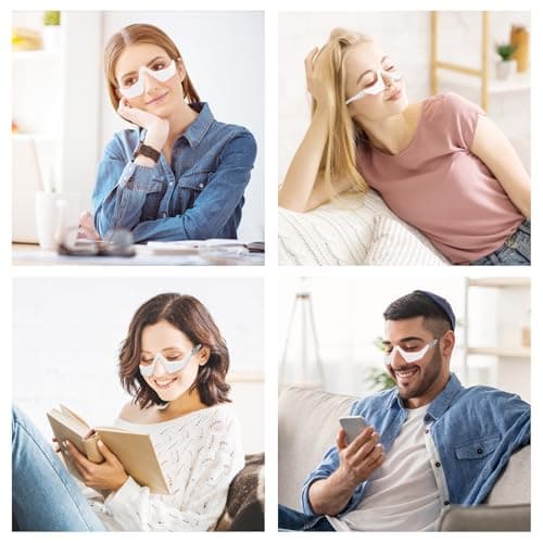 CNBHEABY Under-Eye Red Light Therapy Device, 2 Modes Beauty Glasses Device with Eye Massage - Thumbnail 3