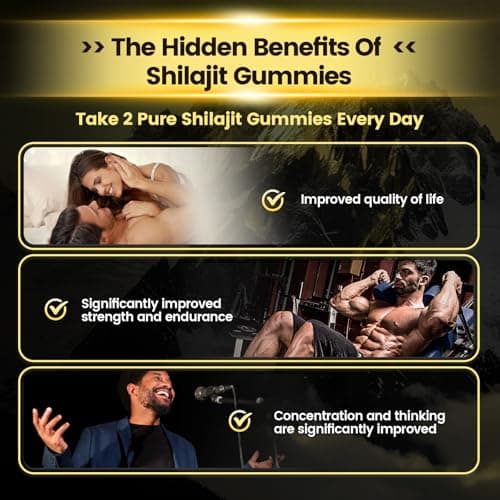 VivoNu Shilajit* Gummies,Pure Himalayan* micronutrient Supplement, Himalayan Premium Ingredient with Shilajit, Ashwagandha, Gokshura, Fulvic Acid & 85+ Trace Minerals I for Men & Women (4000MG/1 Bag) - Thumbnail 5