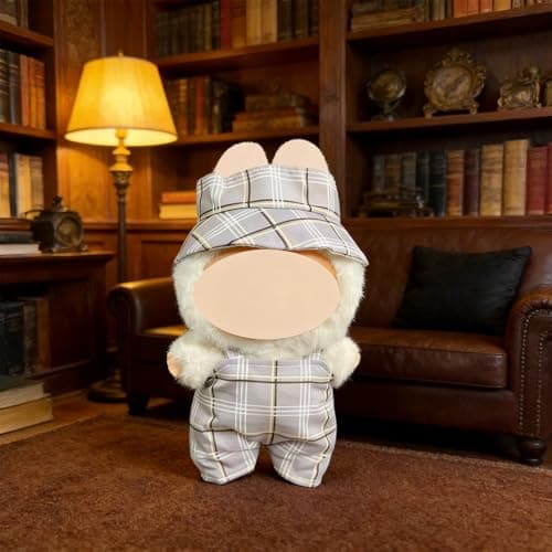 Ezcora 6 Sets Doll Clothes for 17cm Dolls, Fashion Outfit Collection with Hats & Accessories for 6.7 Inch Mini Doll, (No Dolls) (Casual Pastoral Style) - Thumbnail 6