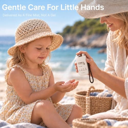 POMOA Alcohol Free Hand Sanitizer Spray, Non Irritating, Hydrating and Non Greasy, Gentle Fine Mist, Travel-Friendly Pocket Size 1 Fl Oz (Pack of 3), Fresh Care - Thumbnail 3