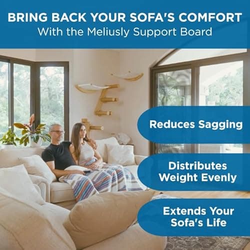 Meliusly Heavy Duty Couch Cushion Support for Sagging Cushions (24x72) Reinforced Wood Sofa Cushion Support Board for Sagging Seat, Deep Couch Supporter for Under The Cushions, Loveseat Saver - Thumbnail 5