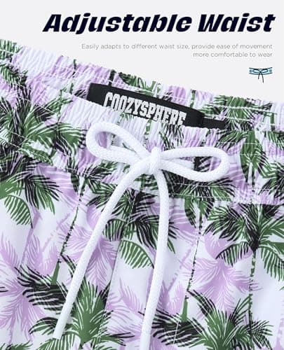 CoozySphere Men's Swim Trunks Quick Dry Bathing Suits 5 Inch Swimming Shorts with Compression Liner 5 Inch and Zipper Pockets XXL - Thumbnail 3