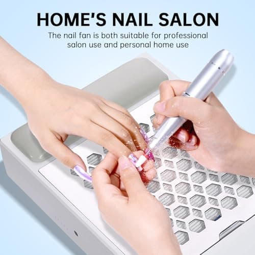 CHRISTINE SHELLY Nail Dust Collector, Cordless Dust Collector Nail Tech - Thumbnail 6
