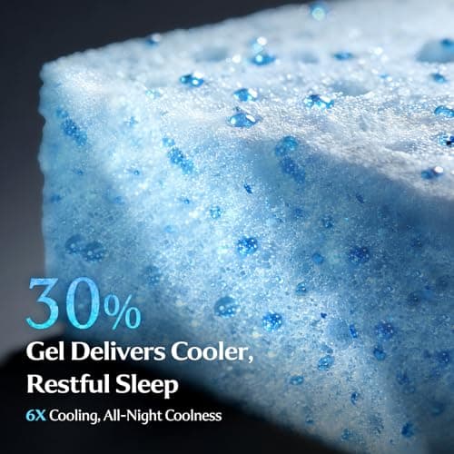 Yaak 14 Inch Queen Size Mattress, Queen Memory Foam Mattress in a Box, Graphene Cooling Cover for Hot Sleepers, Pressure Relief with Comfort Foam, Certipur-US Certified, USA-Made Foam, Medium Firm - Thumbnail 4