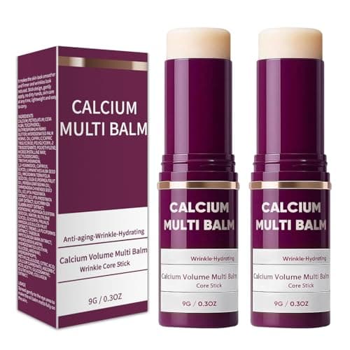 Vivipop Calcium Multi Balm Stick - Calcium Volume Multi Balm for Anti-aging & Firming, Hydrating Wrinkles Korean Collagen Moisturing Stick for Face, Eyes & Neck - Image 1