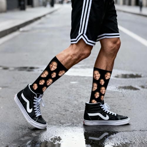 NYLGOXITK Crazy prank socks - personalized funny expression socks. They can be used as gifts for boyfriends/girlfriends, or as gifts for friends and relatives. - Thumbnail 6