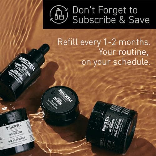 Brickell Men's Retinol Face Moisturizer Cream For Men, Natural & Organic, Anti-Wrinkle Face Night Cream with Retinol & Hyaluronic Acid To Reduce Fine Lines and Even Skin Tone, Fragrance-Free, 2 Ounce - Thumbnail 2