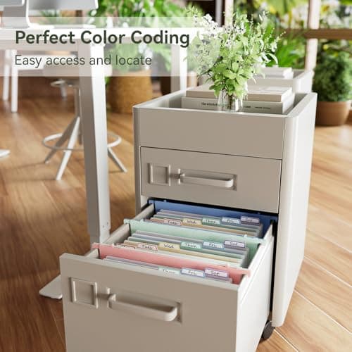 Wheat Straw Expanding Hanging File Folders, File Organizer, 1.2" Accordion Pockets, Large Capacity, Letter Size for Filing Cabinet, Healthy Living- UN Blue& Mint Green&Strawberry Pink-3 Packs - Thumbnail 3