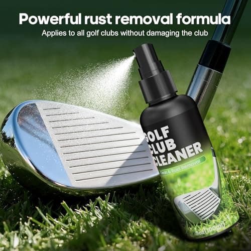 Pro Golf Club Cleaner Kit - Including New Designed Golf Club Brush, 3 Bottles of Cleaning Solution, Golf Towel,Effectively Remove Stubborn Stains and Rust. - Thumbnail 3