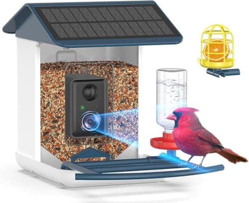 BROAIMX Bird Feeder with Camera-2K HD & Full Color Night Vision, Free AI Forever for 1,1000+ Species Identification, Solar Powered Wireless Outdoor, Includes 64GB TF Card, Two-Way Audio, App Alerts - Image 1