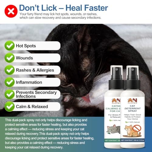 AutumnNest Cat Spray 2-Pack Furniture Saver Kit – 150ml Cat Deterrent Spray + Calming Catnip Spray – Anti-Scratch Training & Stress Relief Solution for Indoor Cats & Kittens - Thumbnail 3