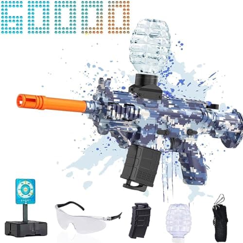 Electric Gel Ball Blaster Toys-Eco-Friendly Splatter Ball Blaster,Automatic Outdoor Games Toys for Activities Team Game(Blue) - Image 1