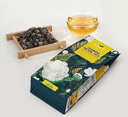 Organic Jasmine Green Tea Pearls - 4oz 113g - Dragon Pearl Tea by Enzo - Experience Soothing Scent of Jasmine Mellows Awaking Caffiene of Green Tea Pearl (Jasmine) - Thumbnail 5