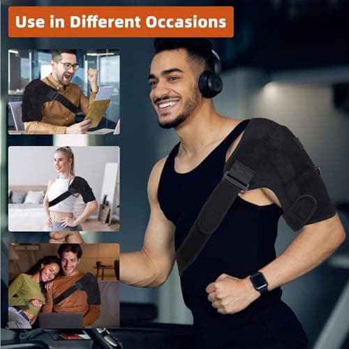 MOTAYU Shoulder-Heating-Pad-Heated-Wrap - 3 Heat Settings Heating Pad for Shoulder,Suitable for Relieving Muscle Pain,Tendonitis Periarthritis - Thumbnail 5