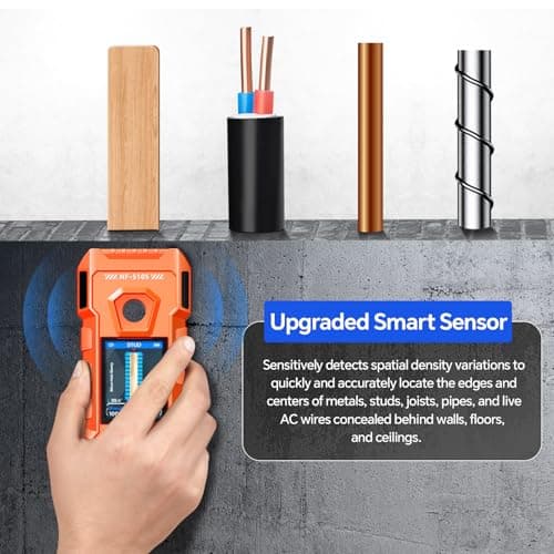 NOYAFA Rechargeable Stud Finder Wall Scanner, 6 in 1 Electronic Wall Detector - Thumbnail 2