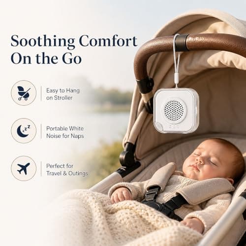 White Noise Machine for Baby,28 Sounds,Auto Cry Detection,Bluetooth Speaker - Thumbnail 6