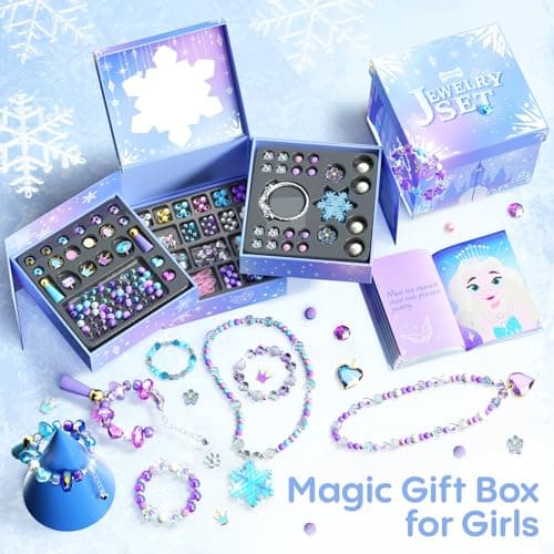 Tomons Gifts for Girls Ages 6-12, Kids Jewelry Making Kit for Girls, Crafts Birthday for 6 7 8 10 11 12 Year Old Girl - Thumbnail 2