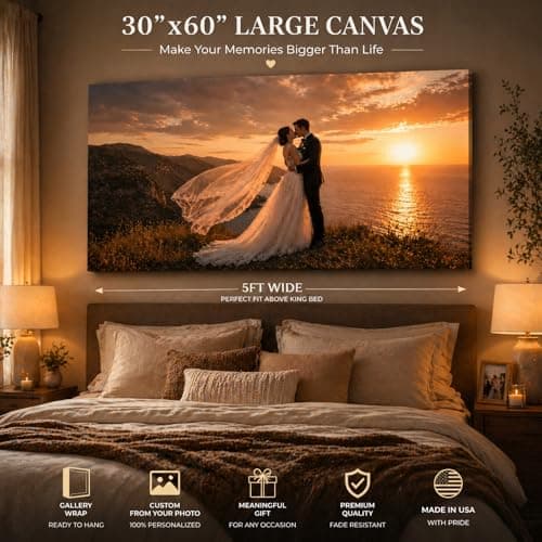 VYPEROCK Large Custom Wall Canvas, 28 x 40inch Personalized Canvas Print - Affordable Photo On Canvas with Gallery Wrapped Frames, Transform Your HD Photo into Stunning Wall Art Home Office Decor - Thumbnail 3