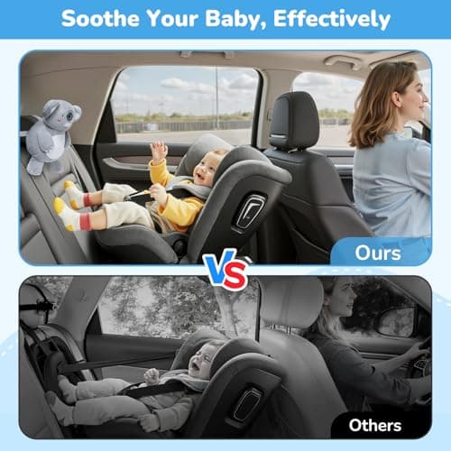IPOZITO Baby Car Camera with 1080P HD Night Vision Koala Rear Facing Car Seat Camera to Easily Observe Your Baby’s Move for Kids Newborns Pets ACZ439 - Thumbnail 2