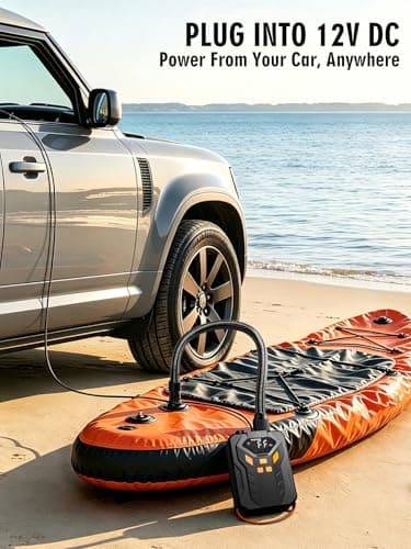 JivDaw Electric Paddle Board Pump, High Pressure 20 PSI Rechargeable SUP Pump with Intelligent Dual-Stage Inflation & Deflation, Auto-Off for Surfing Kites, Tents, Boats and Stand Up Paddle Boards - Thumbnail 3