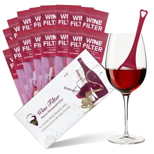 Clerona Wine Filters, the Wine Purifier, Sulfite and Histamines Remover - Naturally Eliminate Allergies & Sensitivities (Pack of 16) - Image 1