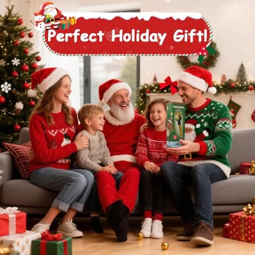 A.S Reindeer Kids Flashlight, LED Rechargeable Torch with 8 Color Modes & 8 Music, Fun Flashlights for Boys & Girls, Perfect for Parties, Camping & Outdoor Adventures Christmas Gift Toy - Thumbnail 6