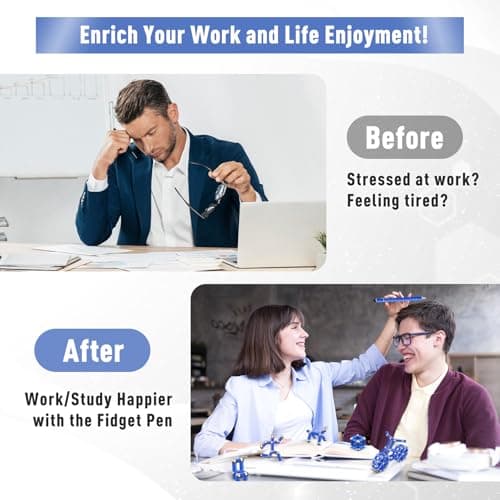 Gifts for Teens Fidget Pen, 2026 College Graduation Gift for Her Him Teens, Anniversary Birthday Gift for Men Him Husband, Father Day Gifts from Wife Daughter, Multifunction Pen for Cool Stuff Gadgets - Thumbnail 6