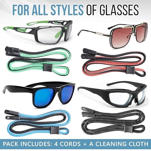 SIGONNA Eyeglasses String Holder Strap - Eyeglass Holder Chains for Women Man - Glasses Chain Lanyard Cords - Neck Sunglass Strap Retainer Rope - Thumbnail 6