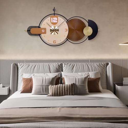 Anmotpe 38x20 Inch Large Modern Wall Clock for Living Room - Thumbnail 6