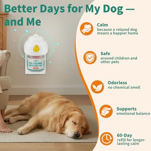 Pawith Dog Calming Diffuser with Pheromones – Calming Diffuser for Dogs, Helps Reduce Anxiety, Stress & Barking, Drug-Free Dog Pheromone Diffuser with 2 Refills - Thumbnail 2