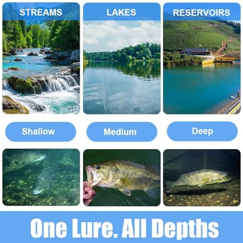 MSIZNX Trout Fishing Lures Kit - 5PCS Micro Finesse Lure Set - Tungsten Weighted Slow Sinking Glide Baits for Bass Panfish Crappie - All Water Column Freshwater Fishing Bait for Lake & River - Thumbnail 5