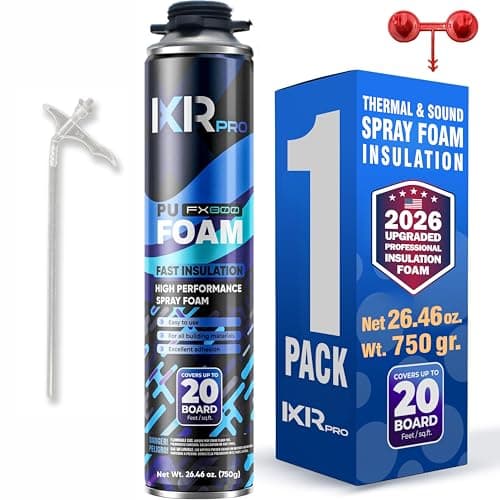 ixirpro Spray Foam Insulation Can (26.46 oz. / 750 g) Expanding Sealant, Closed Cell Spray Foam Heat Acoustic Insulation, High Density, Walls Ceiling Windows Doors - Image 1