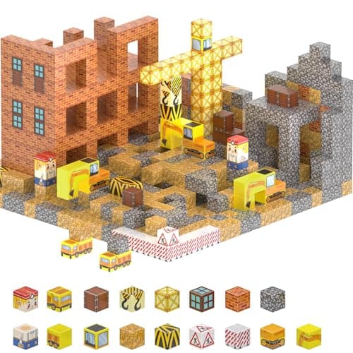 LADFAR Magnetic Building Blocks for Kids, Magnetic Tiles Build Cubes Game, 100PCS STEM Educational Magnet Toys, Ideal Gift for Toddlers Boys Girls Grandkids Christmas Birthday - Image 1