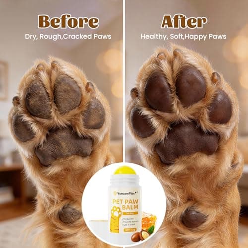 VUNCAREPLUS Dog Paw Balm Stick for Dry Cracked Paws, Natural Paw Moisturizer with Shea Butter & Avocado Oil, Soothing Dog Paw Care for Hot Pavement & Cold Weather, Lick-Safe (15g/0.5oz) - Thumbnail 4