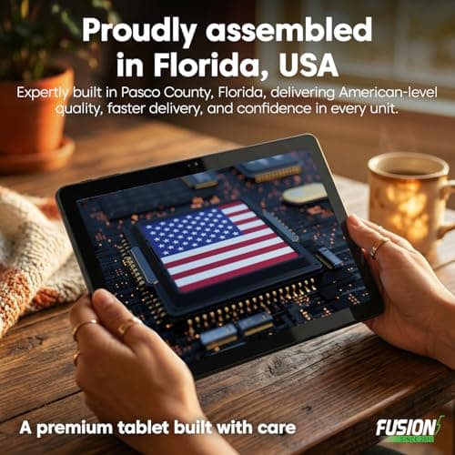 Fusion5 2026 New Version 10.1" Windows 11 Tablet PC - Built in USA - 15th Gen CPU, 12GB DDR5 RAM, 512GB SSD, 10 inch FHD+, Metallic, 158% Faster Than the Old Version of Our Windows Tablet Computer - Thumbnail 2