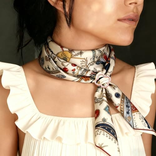 12Pcs Scarf Rings Shirt Clips - Scarf Ring Tshirt Ties Rings for Women Gold Silver Fashion Clothing Accessories - Thumbnail 2