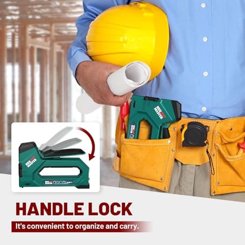 NEU MASTER 6-in-1 Staple Gun, Upholstery Stapler with 4000 Counts Staples, Staple Gun Heavy Duty for Wood, Fixing Material, Decoration DIY, Carpentry, Furniture - Thumbnail 5