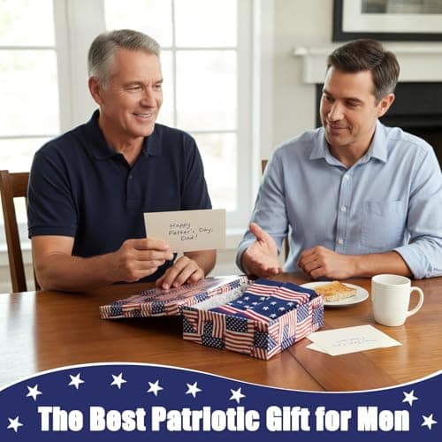 COZYMATE Funny Novelty American Flag Socks for Men Patriotic Merch Gifts for 250th Anniversary 4th of July Independence Day (US, Alpha, One Size, Regular, Regular, Red&Blue) - Thumbnail 6