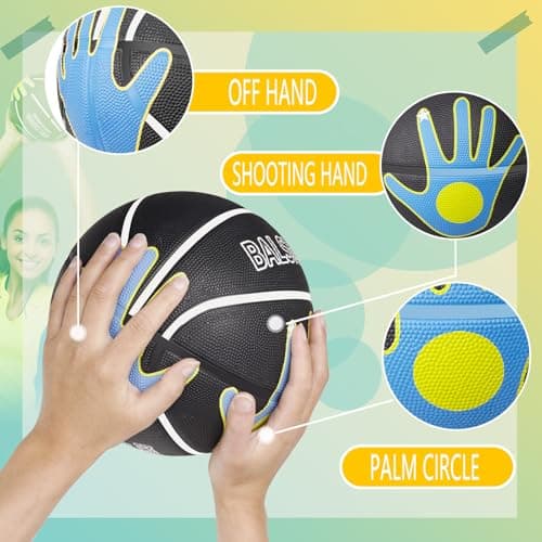 Basketball Training Equipment for Kids Size 5/27.5”, Basketball Shot Trainer with Hand Position for Boys Girls - Thumbnail 6