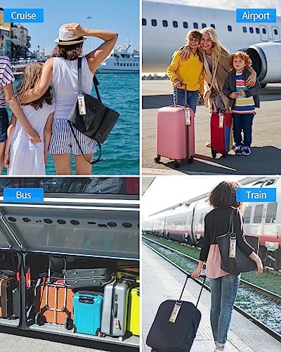 NTONPOWER Cruise Luggage Tags Holders With Steel Loops - Clear Waterproof Document Tags for Royal Caribbean & Celebrity Cruise Ships - Thumbnail 6
