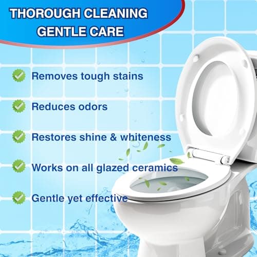 OceanBreezy Toilet Bowl Cleaner Tablets 24 Pcs, Household Toilet Cleaner with Bleach for Deodorizing & Septic-Safe Deep Cleaning, No Harsh Chemicals Powerful Stain Remover, Bathroom Cleaning Supplies - Thumbnail 6
